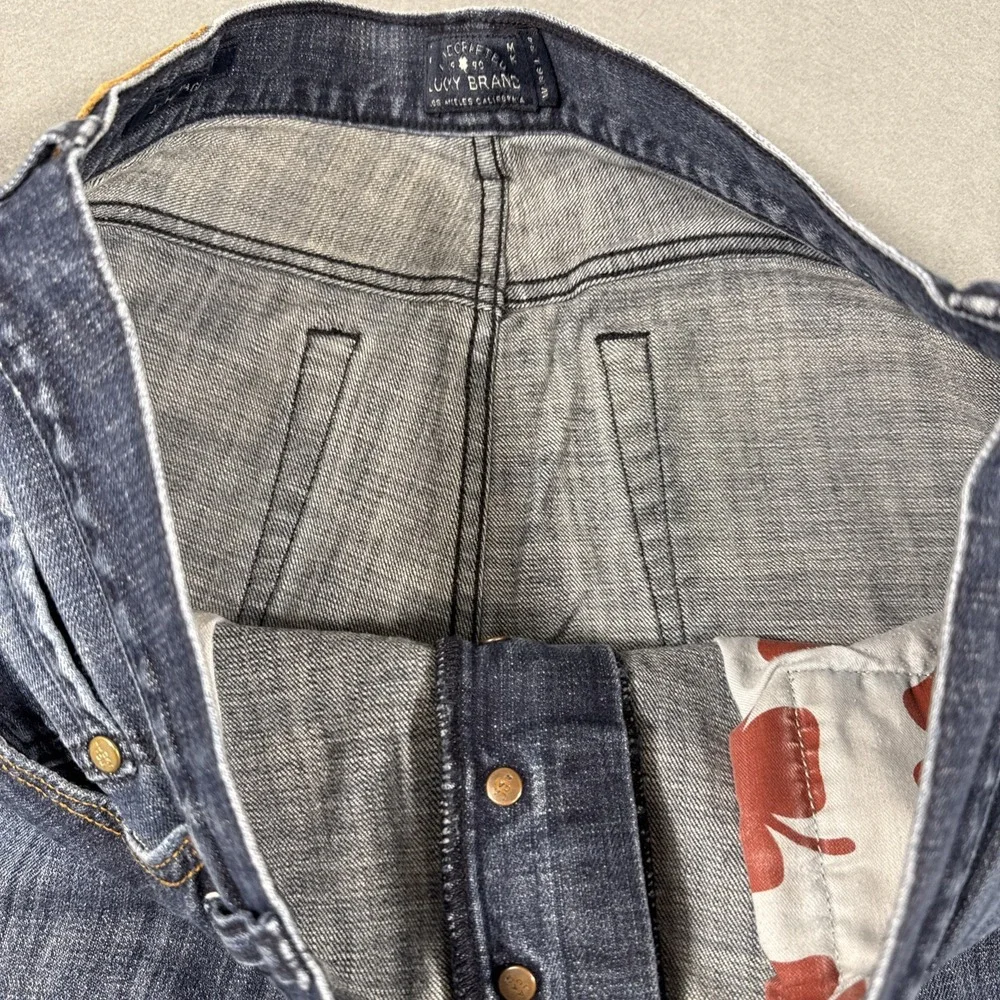 Lucky Brand Jeans Mens 36 X34 Blue 121 Heritage Slim Fit Stretch Denim